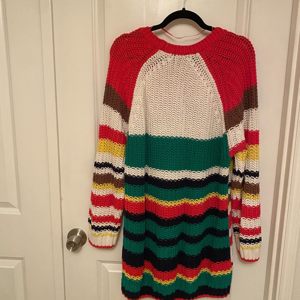 Mango Multi-Colored Knit Sweater - image 4